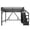 Black, variant on Bellemave Full Size Metal Loft Bed Frame with Storage Stairs, Wardrobe & Side Shelf, USB Ports and LED Light, Space-Saving Design with Underbed Storage, Black