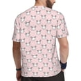 thumbnail image 2 of Wukai Cute Rabbit Print Men's Short-Sleeved Mesh T-Shirt,Quick-Dry Short Sleeve Workout T-Shirt-4X-Large, 2 of 8