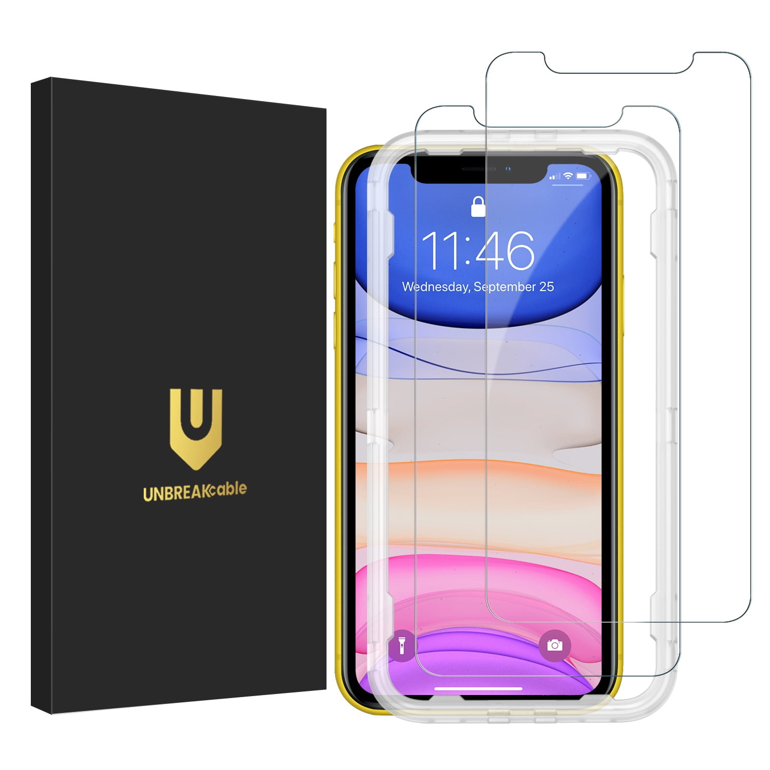 UNBREAKcable Screen Protector Saver for iPhone 11/ iPhone XR [2 Pack