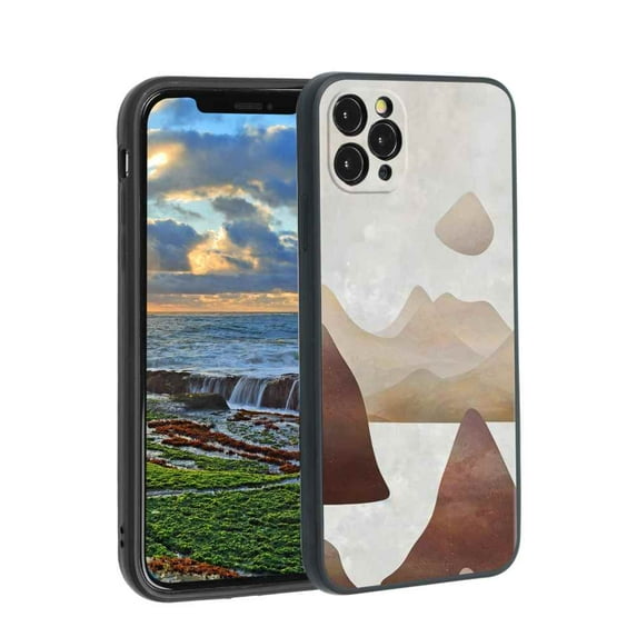 Abstract-landscape-4 Phone Case, Degined for iPhone 11 Pro Max Case Men Women, Flexible Silicone Shockproof Case for iPhone 11 Pro Max