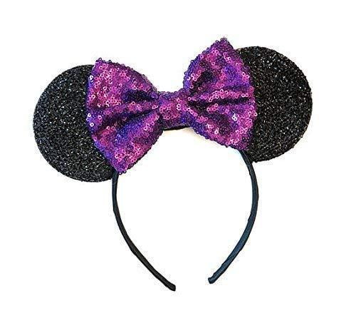 Rose Gold Purple Minnie Ears Purple Mickey Ears Sparkly Mickey Ears Rainbow Ears Minnie Ears 