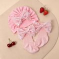 thumbnail image 4 of Miaouyo Newborn Hat and Socks Set, Sequined Bow Soft Casual Baby Girl Accessories, 4 of 8