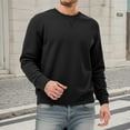 thumbnail image 2 of Men's Slim Fit Crewneck Pullover Sweatshirt Long Sleeve Basic Top Soft Breathable Fabric For Daily Wear, 2 of 4