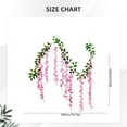 thumbnail image 3 of Wisteria Flower Vines Garland 6.56 Ft Artificial Silk Flowers - Hanging Wisteria String for Wedding, Garden, and Home Decor, Pink, Garland, 3 of 5