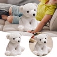 thumbnail image 2 of Adorable muñeco oso polar, peluche suave, perfecto para niños y niñas, para el dormitorio o la guardería., 2 of 7