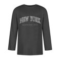 thumbnail image 3 of T-Shirt Homme Manches 3/4 Col Rond Confortable Dégradé Ajusté Gris Foncé m, 3 of 4