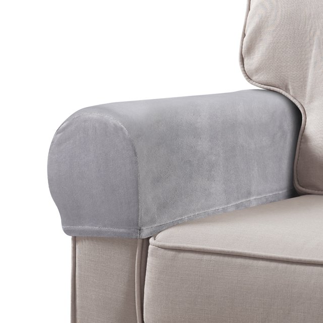 2 Pcs Universal Sofa Armrest Covers Elastic Armrest Protectors Couch