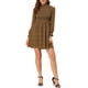 thumbnail image 1 of INSPIRE CHIC Vestido A-Line de Manga Larga con Volantes y Estampado Floral Amarillo L, 1 of 6