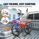 thumbnail image 3 of VEVOR Triciclo plegable para adultos, triciclo plegable para adultos de 20 pulgadas y 7 velocidades, bicicleta de crucero de 3 ruedas de acero al carbono con canasta grande y asiento ajustable, 3 of 9