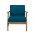 thumbnail image 7 of Giancarlo Acacia Wood Outdoor Club Chair, Teak, Blue, 7 of 7