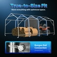 thumbnail image 7 of ADVANCE OUTDOOR 10X20 ft Carport Heavy Duty Outdoor Patio Anti-Snow Portable Canopy Storage Shelter, Gray, 7 of 7