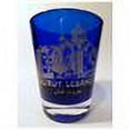 thumbnail image 2 of Beirut Lebanon Cobalt Blue Frosted Shot Glass, 2 of 2