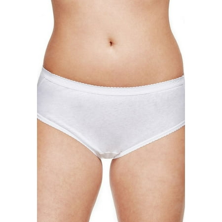 Women s Shadowline 11021 Cotton Hipster Panty (White 11)