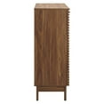 thumbnail image 2 of Modway Bar Cabinet with Slatted Door and 2 Drawers, Solidwood Walnut, 2 of 7