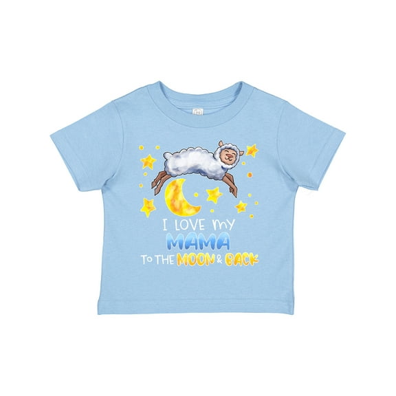Inktastic I Love My Mama to the Moon and Back Cute Sheep Boys or Girls Toddler T-Shirt