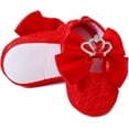 thumbnail image 6 of Newbron Baby Girls Mary Jane Shoes with Headband Soft Sole Anti-skidding Crown Bowknot Lace Princess Flats Infant Shower Wedding Dress Crib Shoes, 6 of 7