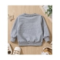 thumbnail image 3 of Baby Boys Sweatshirt Long Sleeve Crew Neck Bull Head Letters Print Casual Pullover Tops, 3 of 9