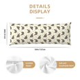 thumbnail image 3 of Picia Chickens And Flowers Body Pillow Cover - Super Soft Microfiber 20x54 Body Pillow Case - Envelope Closure, Wrinkle, Stain Resistant Body Pillow Cover,Elegant Bedding, 3 of 8