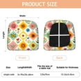 thumbnail image 3 of Pioneer Flower Seat Covers for Dining Room Chairs Set Of 4,Stretch Printed Washable Chair Seat Cover with Elastic Ties and Button,Removable Waterproof Couch Cushion Covers, 3 of 6