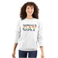 thumbnail image 3 of Marriage Is Gay LGBTQ Rights Pride Unisex Plus Fleece Graphic Sweatshirt Brisco Brands 5X, 3 of 5