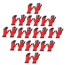 labwork Rubber Coated Safety Work Gloves Crinkle Latex 12 Pairs M-Size Large