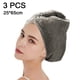 thumbnail image 2 of Paquete de 3 toallas de secado rápido para el cabello para mujeres, turbante absorbente para el cabello, toalla para el cabello de microfibra de secado rápido, 2 of 5