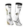 thumbnail image 5 of Uemuo Gnome Sweet Honey Pattern Women's Crew Socks, Soft Durable Breathable Moisture-Wicking with Odor Control Cotton socks, 5 of 9