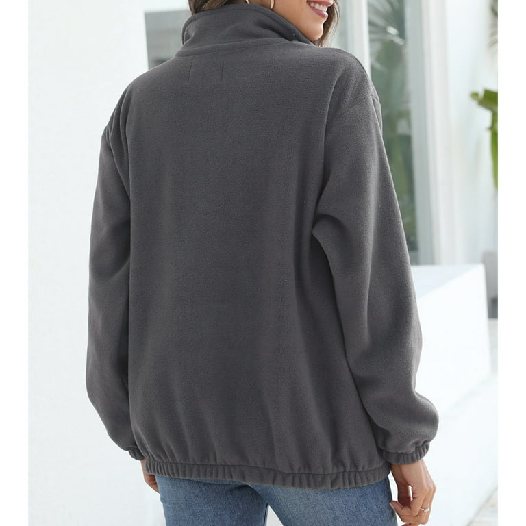 Dark gray hotsell sherpa pullover