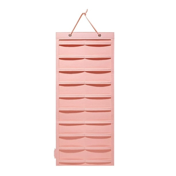 Organizador de pinzas para el cabello Fernando fieltro rosa 80 cm x 35 cm