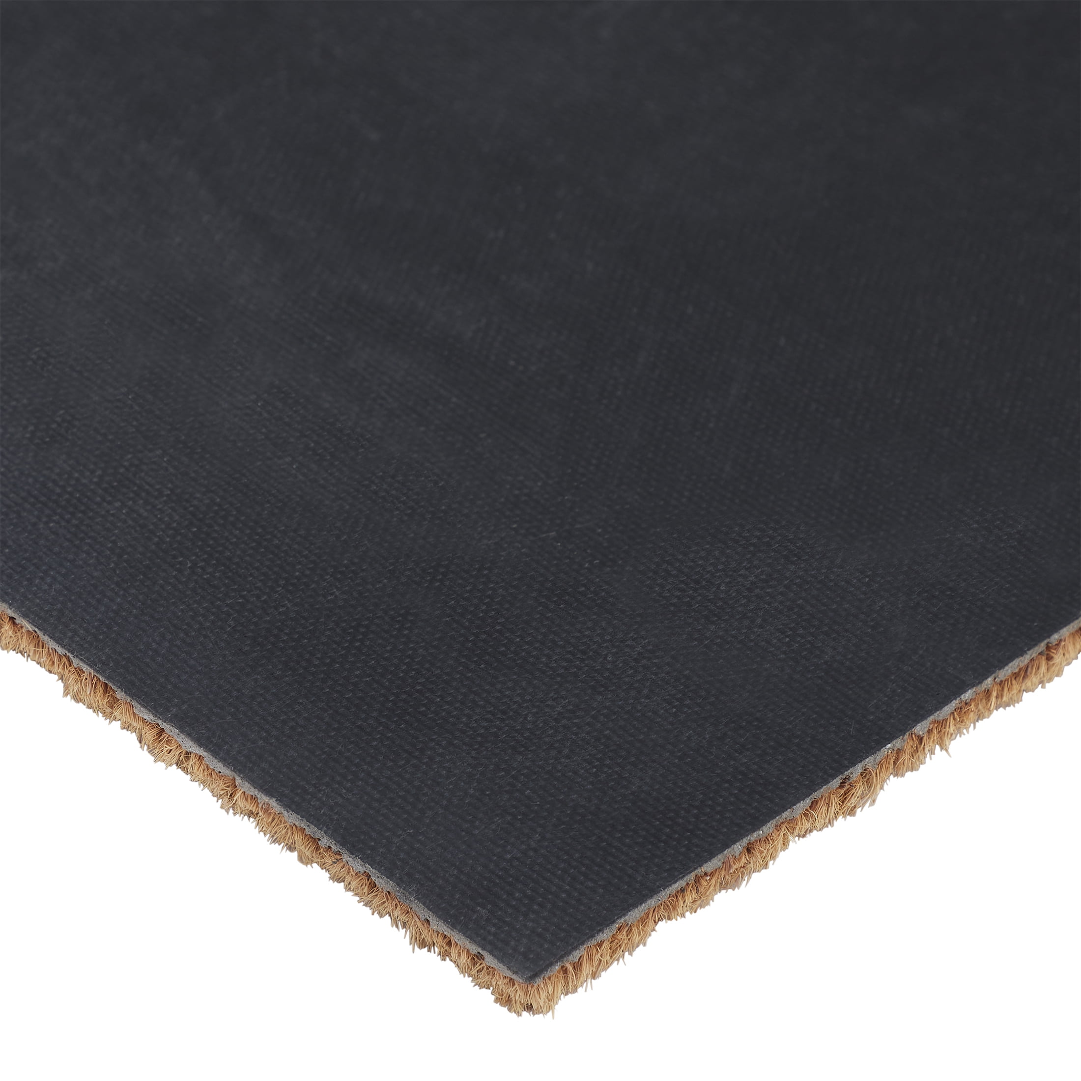 My Texas House Black Border Welcome Outdoor Coir Mat, 18" x 47"