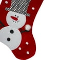 thumbnail image 3 of Northlight 20.5" Red and White Snowman Embroidered Christmas Stocking with Sequined Cuff, 3 of 4