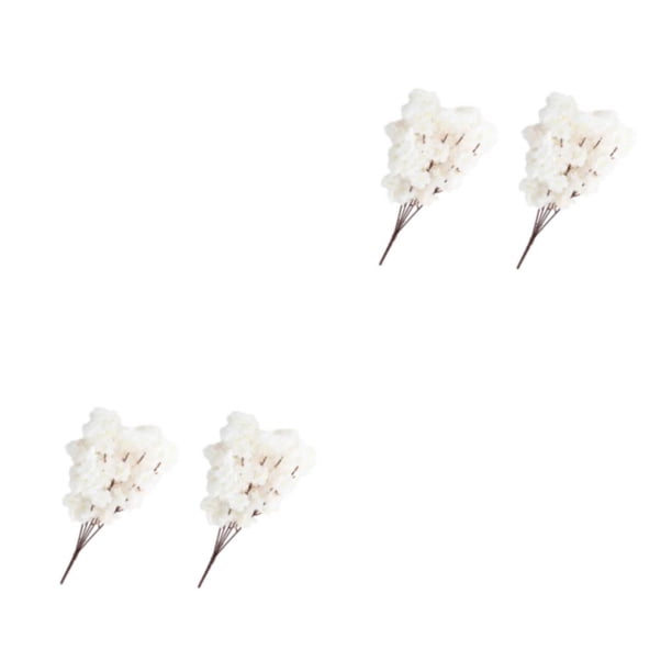 Cateissary 2 piezas de ramo realista de seda de flor de cerezo artificial para boda Blanco 2piezas