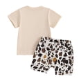 thumbnail image 3 of Gubotare Summer Clothes for Toddler Boys Toddler Baby Boy Outfits Mama's Boy T-Shirt Short Sleeve Tops Shorts Sets 12 18 Months (Beige,12-18 Months), 3 of 7