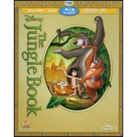 Pre-Owned The Jungle Book [Diamond Edition] [2 Discs] [Blu-ray/DVD] (Blu-Ray 0786936838695) directed by Wolfgang Reitherman