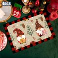 thumbnail image 2 of ILJNDTGBE Christmas Linen Printed Placemat Western Restaurant Decorative Heat Insulation Mat Dining Table And Mat Dining Table Set for 2 under 100 Circle Dining Table Set for 4 Modern, 2 of 4