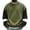 Army Green, variant on Men's Color Block Crew Neck Loose Drop Shoulder Sweatshirt