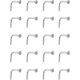thumbnail image 2 of 21 piezas de perno de nariz combinado, accesorios para piercing corporal, perno de nariz de acero inoxidable, 2 of 5