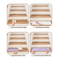 thumbnail image 5 of Purple Stair Treads for Wooden Steps Indoor Runner Rug Carpet, Country French Rustic Buffalo Plaid Modern Art 10 Pieces Peel and Stick Staircase Step Treads Covers Washable Throw Door Mats, 30"x8", 5 of 6