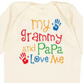 thumbnail image 4 of Inktastic Grammy and Papa Love Me Boys or Girls Long Sleeve Baby Bodysuit, 4 of 5