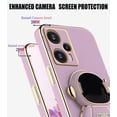 thumbnail image 4 of Compatible with Poco F5 Case for Women Men, Ultra Soft Xiaomi Poco F5 Phone Case with Stand Silicone TPU Plating Cute Astronaut Pattern Cases Cover (Purple), 4 of 12