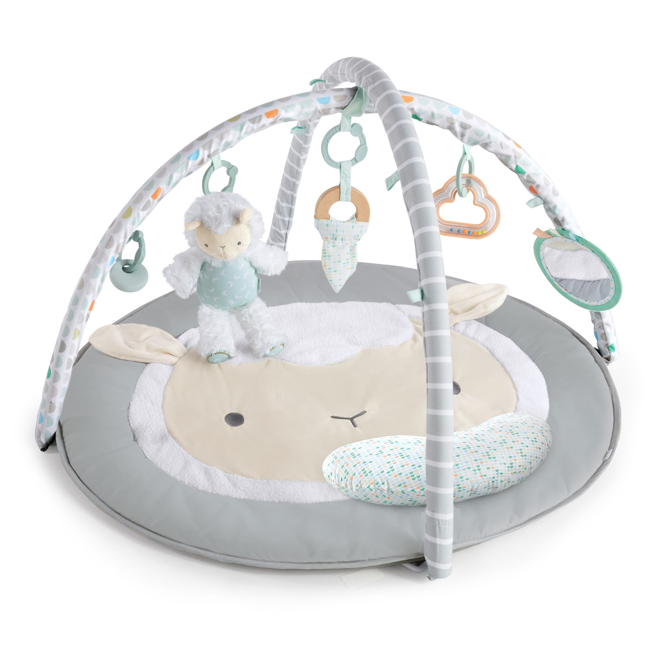 Spark Create Imagine Wooden Baby Gym and Play Mat Walmart