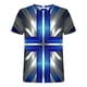 thumbnail image 4 of Mens Camisas de Manga Corta Impresión Casual Deportes Cuello Redondo Blusa, Poliéster Ligero para la Primavera Verano Al Aire Libre Uso Diario, 4 of 4