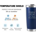 thumbnail image 2 of Thank You for Being Awesome 20oz Tumbler, Thank You Gifts, Inspirational Gifts for Employees, Coworkers, Teachers, Friends, Employee Appreciation & Administrative Day Gifts, Navy Blue, 2 of 7
