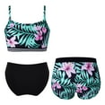 thumbnail image 2 of Alvivi Girls 3 Piece Bathing Suit Beach Swimwear Bikini Set with Shorts Athletic Tankini Swimsuits Lily&Black 12, 2 of 5