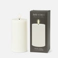 thumbnail image 2 of Linen Chest Sand LED Pillar Candle - 3" x 6", 2 of 3