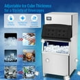 thumbnail image 3 of Garvee Stainless Steel Split Commercial Ice Machine 550Lbs/24H with 350Lbs Storage, Includes Water Filter, Drain Pipe, 3 of 7