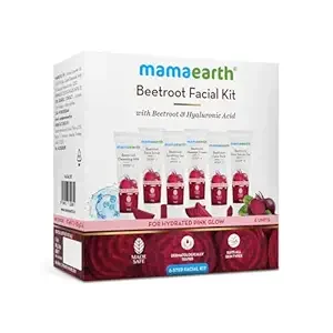 Beetroot Hydraful Facial Kit with Beetroot & Hyaluronic Acid - 2*10 ml 4*10 g