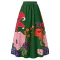 thumbnail image 3 of ZICTH Womens High Waist Long Maxi Skirt with Pocket Summer Beach Boho Floral Print Skirt for Women, 3 of 5