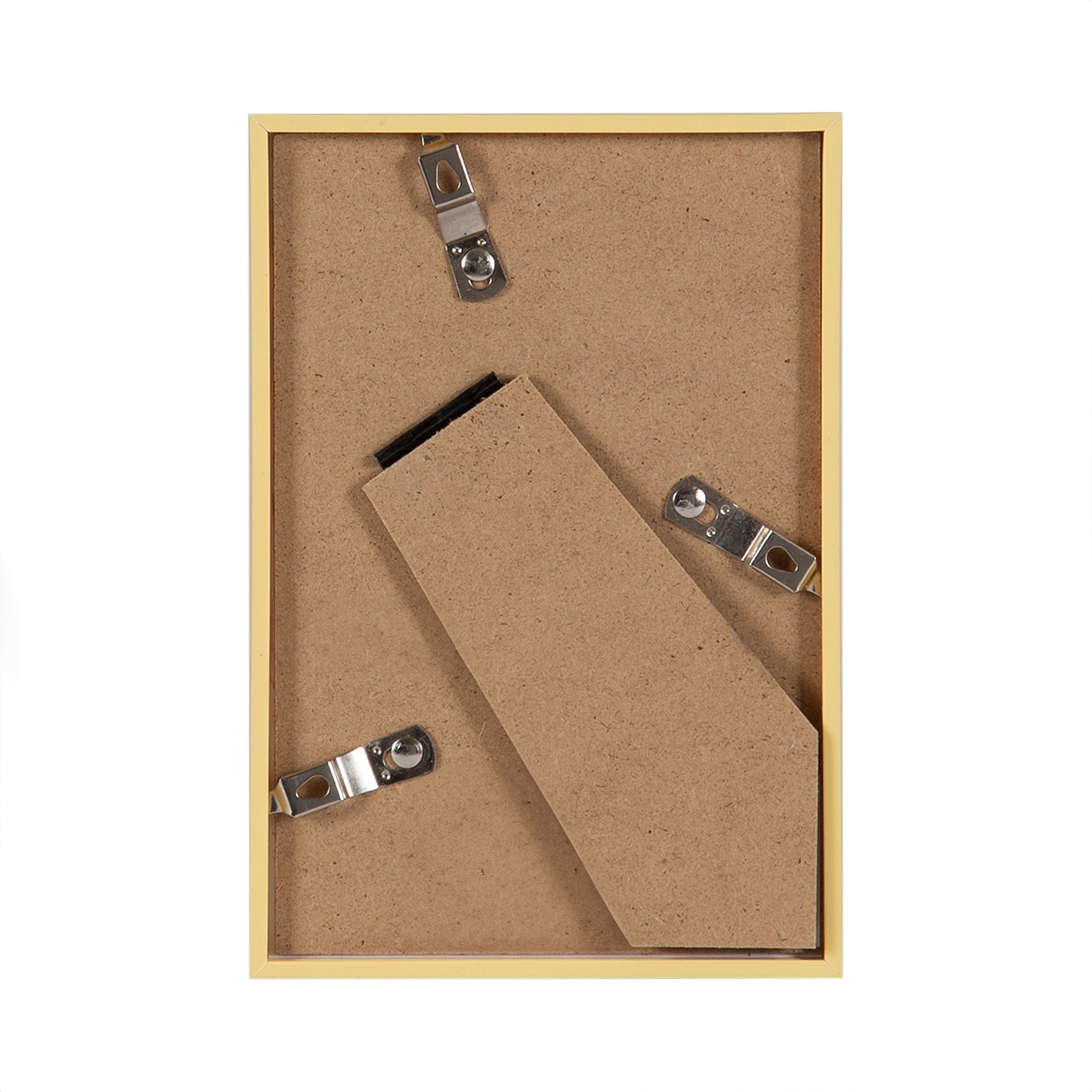 (3 pack) DesignOvation 4x6 Linear Gold Decorative Tabletop Picture Frame