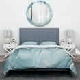 thumbnail image 2 of Designart 'Blue Modern Water III' Geometric Duvet Cover Set, 2 of 4